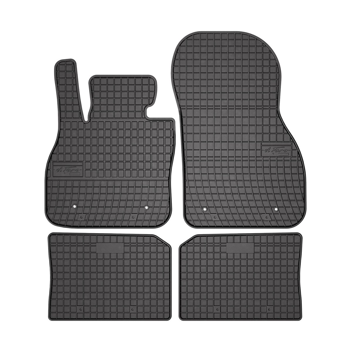 MINI COUNTRYMAN Floor Mats - Omac - El Toro Rubber, 4 Pcs - Black - '10-'16